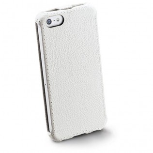 Чехол с крышкой FLAP для iPhone 5/5S Cellularline белый